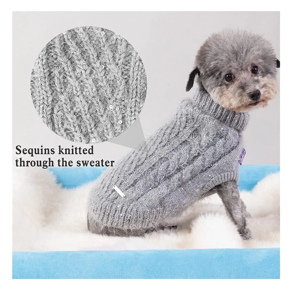 Cyeollo🦎Dog Sweater Knitted Turtleneck Classic🌵